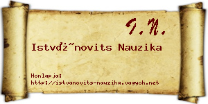 Istvánovits Nauzika névjegykártya